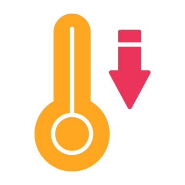 termometre simgesi vektör illüstrasyonu