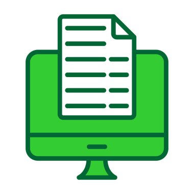 beyaz arkaplanda izole edilmiş belge dosya simgesi. belge sembolü