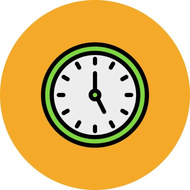 Moda Biçiminde Saat Simgesi İzole Arkaplan