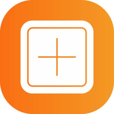 Benzersiz artı vektör simgesi