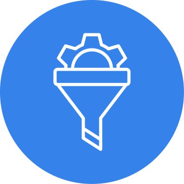 Tek bir tekerlek simgesinin vektör illüstrasyonu