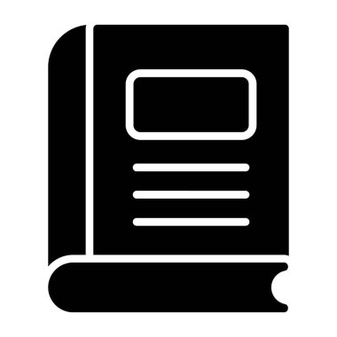 Kitap. Web simgesi basit illüstrasyon