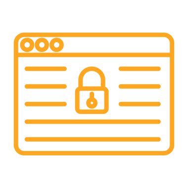 kilit simgesi, vektör illüstrasyonu