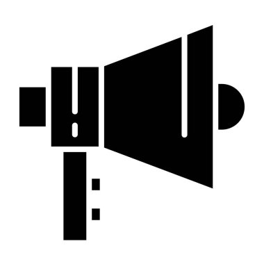 megafon web simgesi, vektör çizim