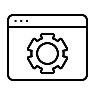 vektör ince çizgi simgesi ayarlanıyor