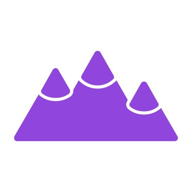 dağlar web simgesi, vektör çizim