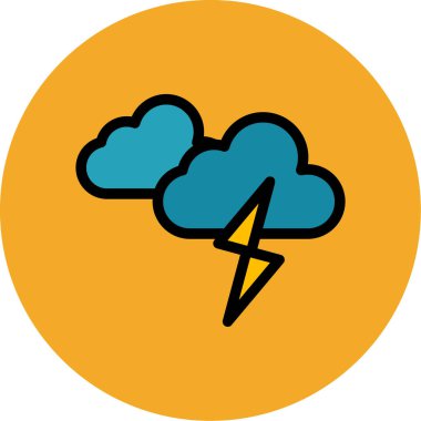 Moda stili izole edilmiş arkaplanda yıldırım simgesi