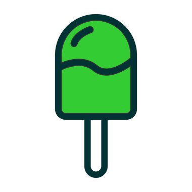 dondurma ikonu vektör illüstrasyonu