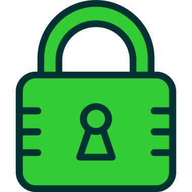 Kilit simgesini tam - taslak biçiminde kilitle