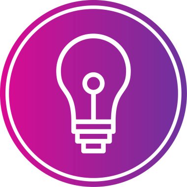 ampul simgesi vektör illüstrasyonu