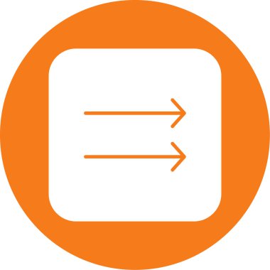 ok vektörü ince çizgi simgesi