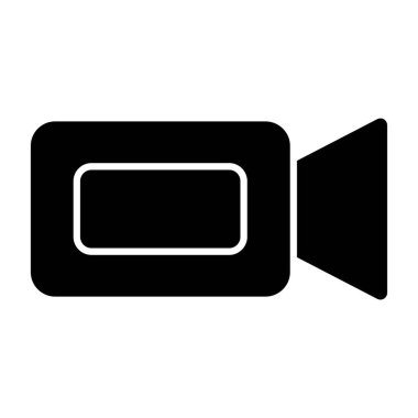 video vektör düz simge