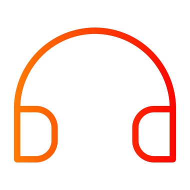 Kişisel ve ticari kullanım için kulaklık vektör simgesi işaret vektör çizimi çizimi..