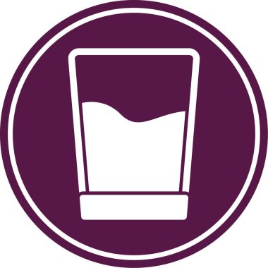 Cam simge, vektör illüstrasyonu basit tasarım