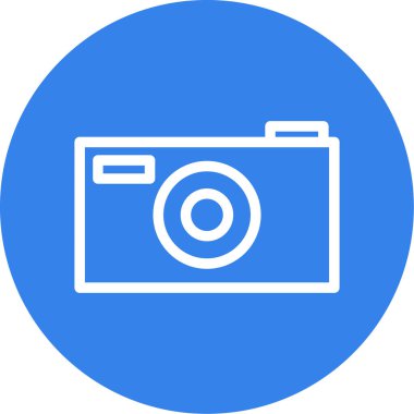 Kamera. Web simgesi basit illüstrasyon