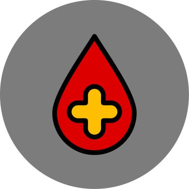 kan ikonu vektör illüstrasyonu