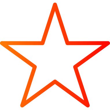 yıldız düz vektör simgesi