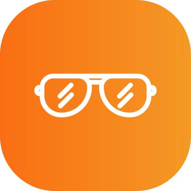 Güneş gözlüğü simgesinin vektör illüstrasyonu