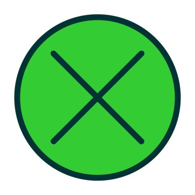 Çapraz simge vektörü beyaz arkaplanda izole edildi, çapraz işaret,