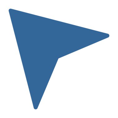 Sol aşağı düz vektör sembolü ok başı