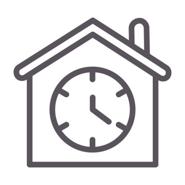 Alarm saat simgesi vektör illüstrasyonu