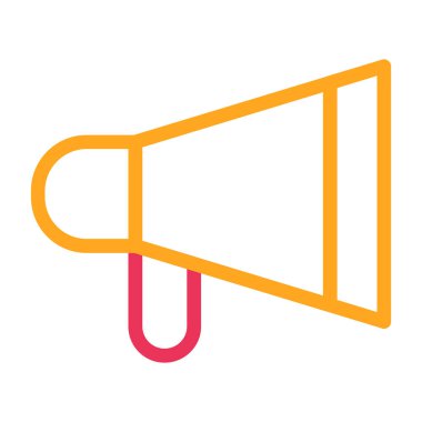 Megafon ikonu vektör illüstrasyonu