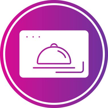 Gıda simgesinin vektör illüstrasyonu