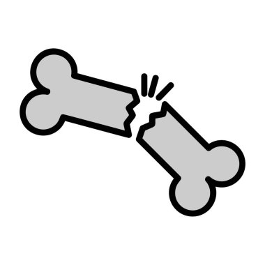 Kırık kemik ve kemik simgesi, dış hatlar biçimi