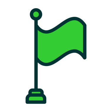 bayrak ikonu vektör illüstrasyonu