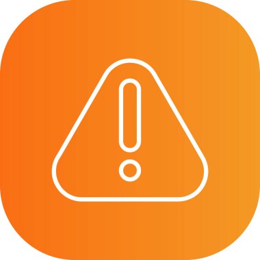 Web ve mobil için uyarı vektör simgesi