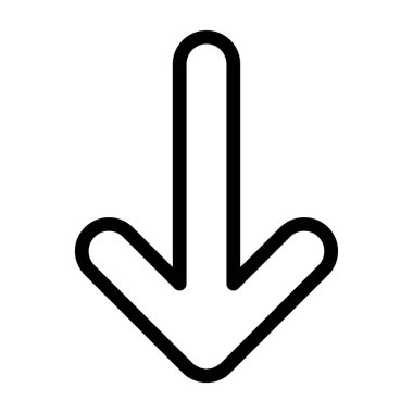 İnce çizgi vektör simge sol ok