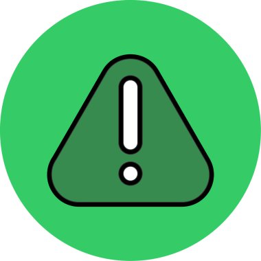 ünlem tehlike işareti simgesi - taslak biçimi