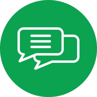 Vektör sohbet simgesi illüstrasyonu