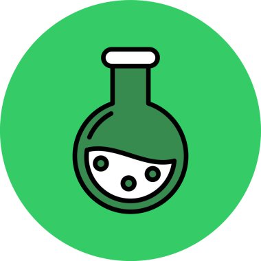 vektör matarası düz simgesi izole edildi