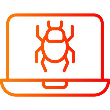 Böcek. Web simgesi basit illüstrasyon