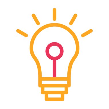 ampul simgesi, vektör illüstrasyonu