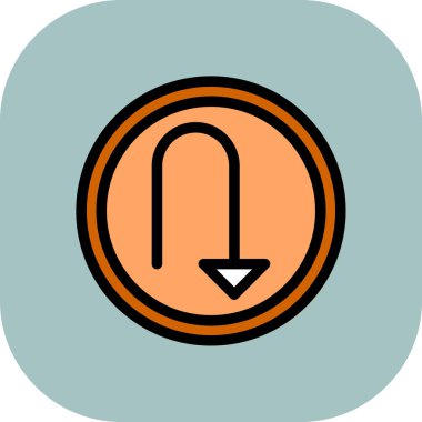 ok vektör dairesi simgesi