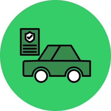 Araba ikonu. vektör illüstrasyonu