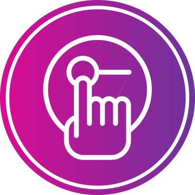 Parmak simgesinin vektör illüstrasyonu