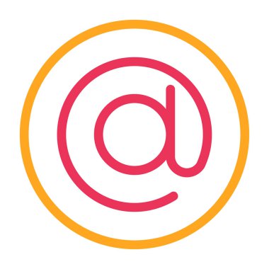 e-posta harfi vektör tasarımı