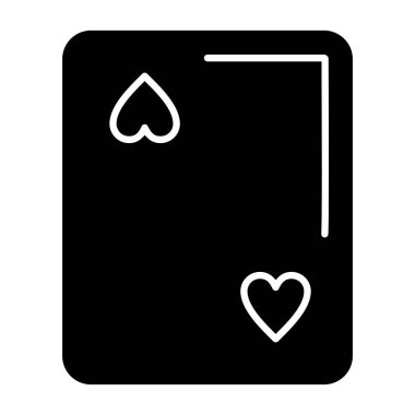 Kağıt poker ikonu ana hatlarıyla