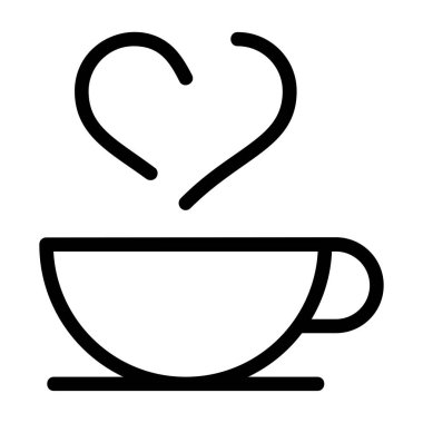 Kahve fincanı simgesi, taslak biçimi