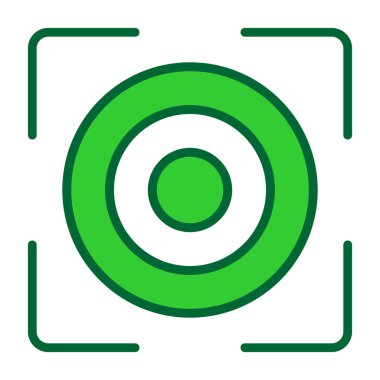 hedef simge, basit tasarım vektör çizimi