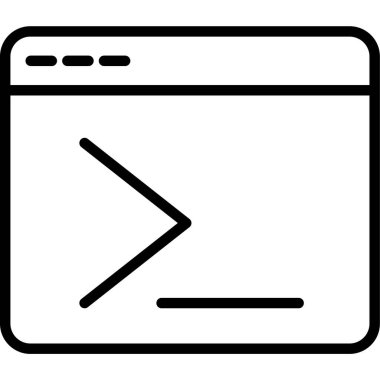 tarayıcı simgesi vektör illüstrasyonu