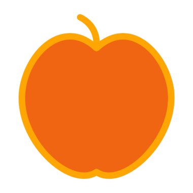 Turuncu meyve kutsal kişilerin resmi, vektör çizim