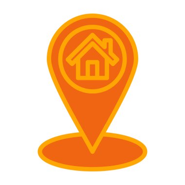 Ev simgesi ile harita noktası