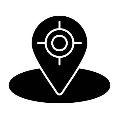 konum simgesi, vektör çizimi