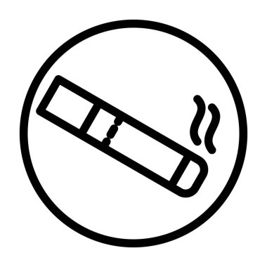 - Sigara. Web simgesi basit tasarım