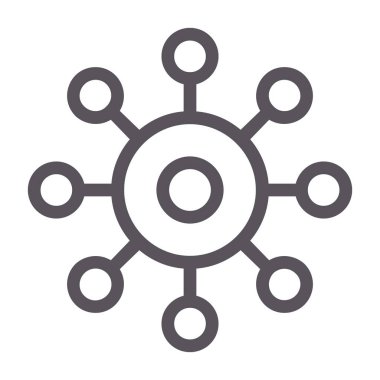 dişli simgesi vektör illüstrasyonu