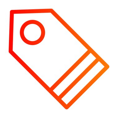 etiket vektör simgesi modern ince çizgi biçimi